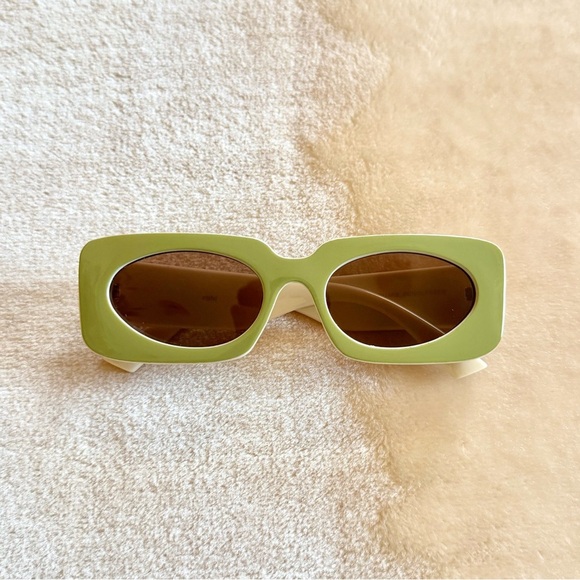 Mint Green Coach Aria Rubi Square Sunglasses main image 6